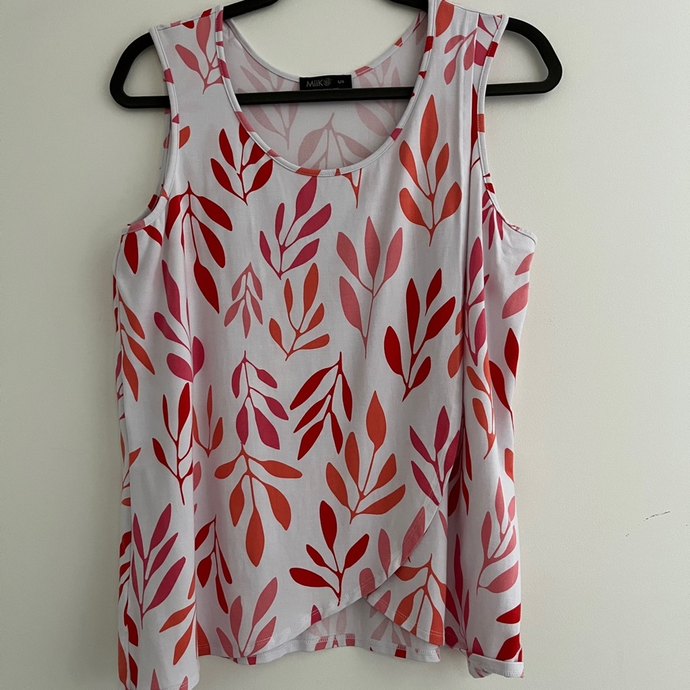 Miik Alden reversible sleeveless tulip top - size L